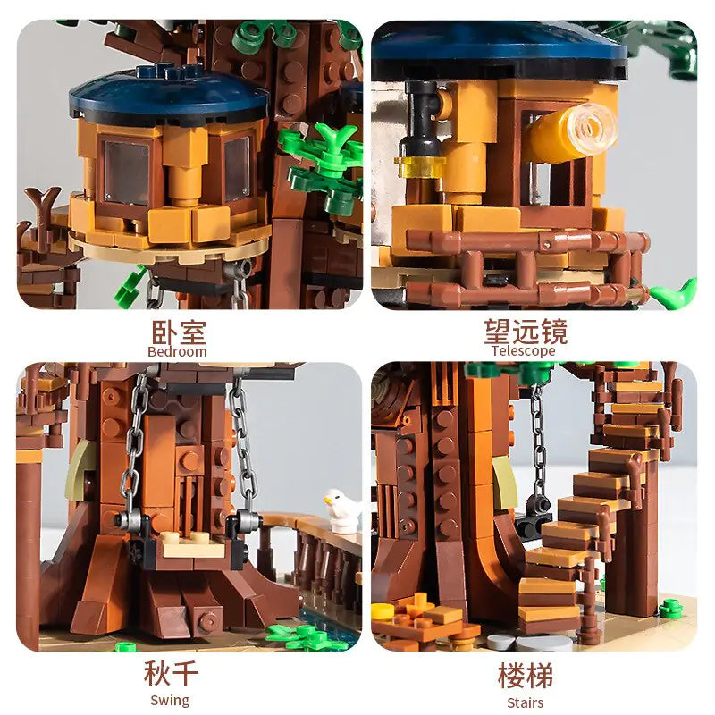 Jungle Tree House Bricks Toys